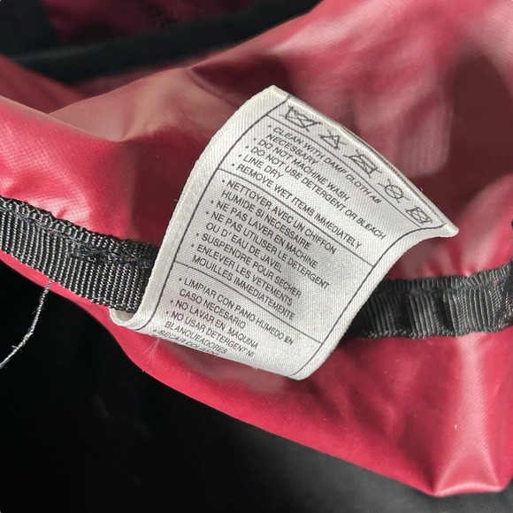 Nike Gym Duffel Bag Vintage 90s Y2K Red Black Travel Large 21" Embroidered Logo - Picture 8 of 11